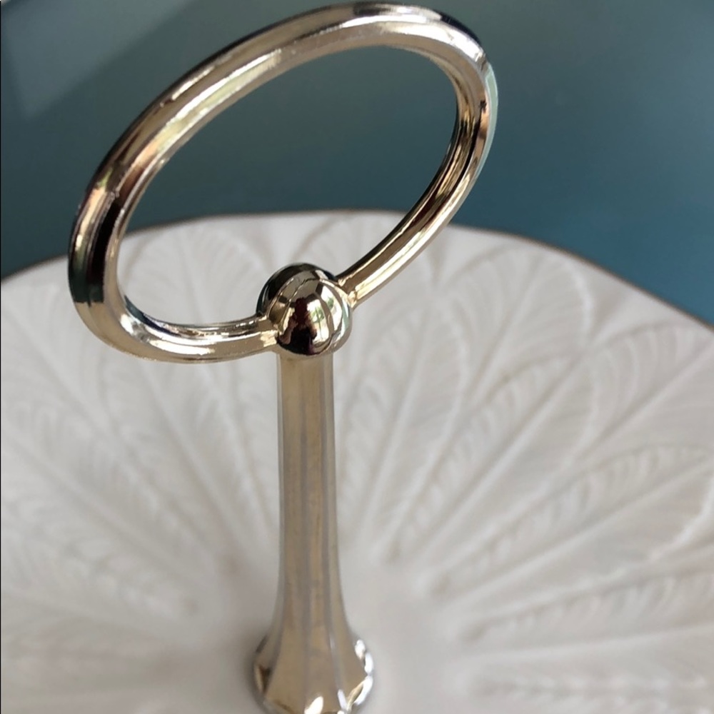 LENOX CHINA TWO TIERED GREENFIELD TERRACE SERVER - Picture 12 of 14